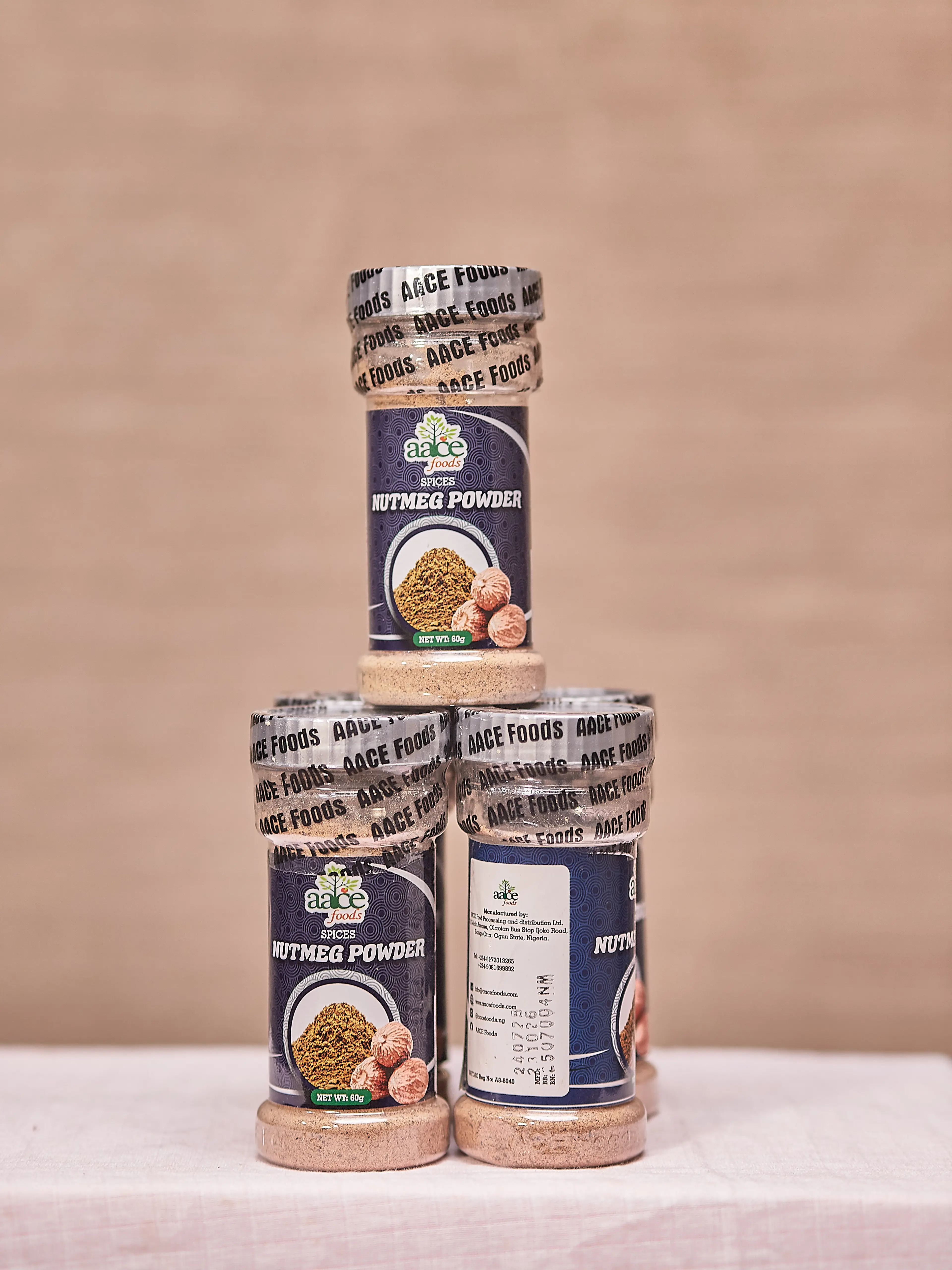 Aace Nutmeg Powder 60g x 12 (Pack)