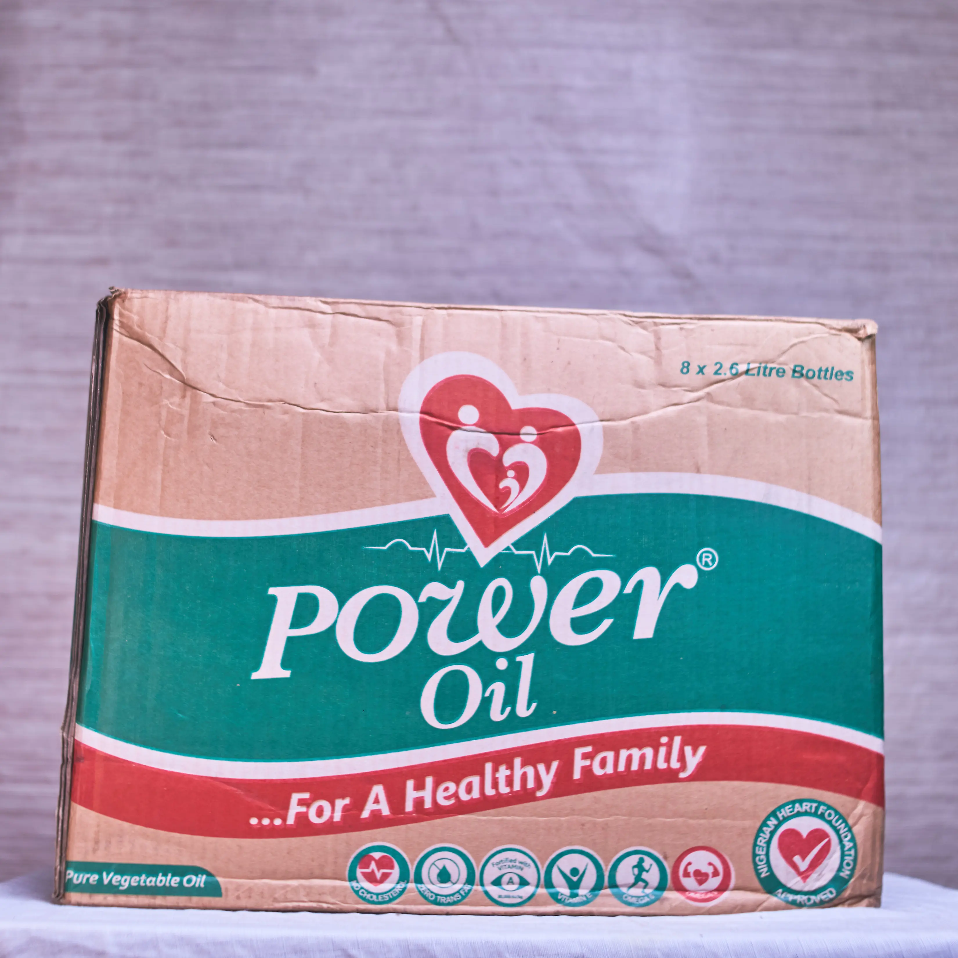 Power Vegetable oil 2.6ltres x 8 (carton)
